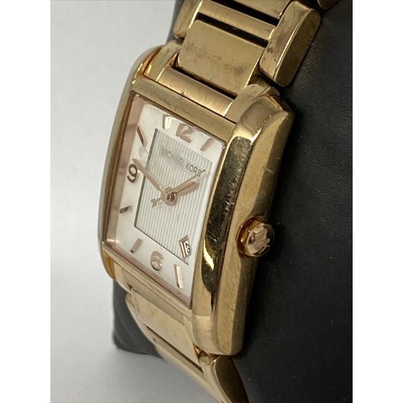 Michael Kors MK3374 Women's Gold Stainless Steel Analog Dial Quartz Watch OP725 - Picture 4 of 12